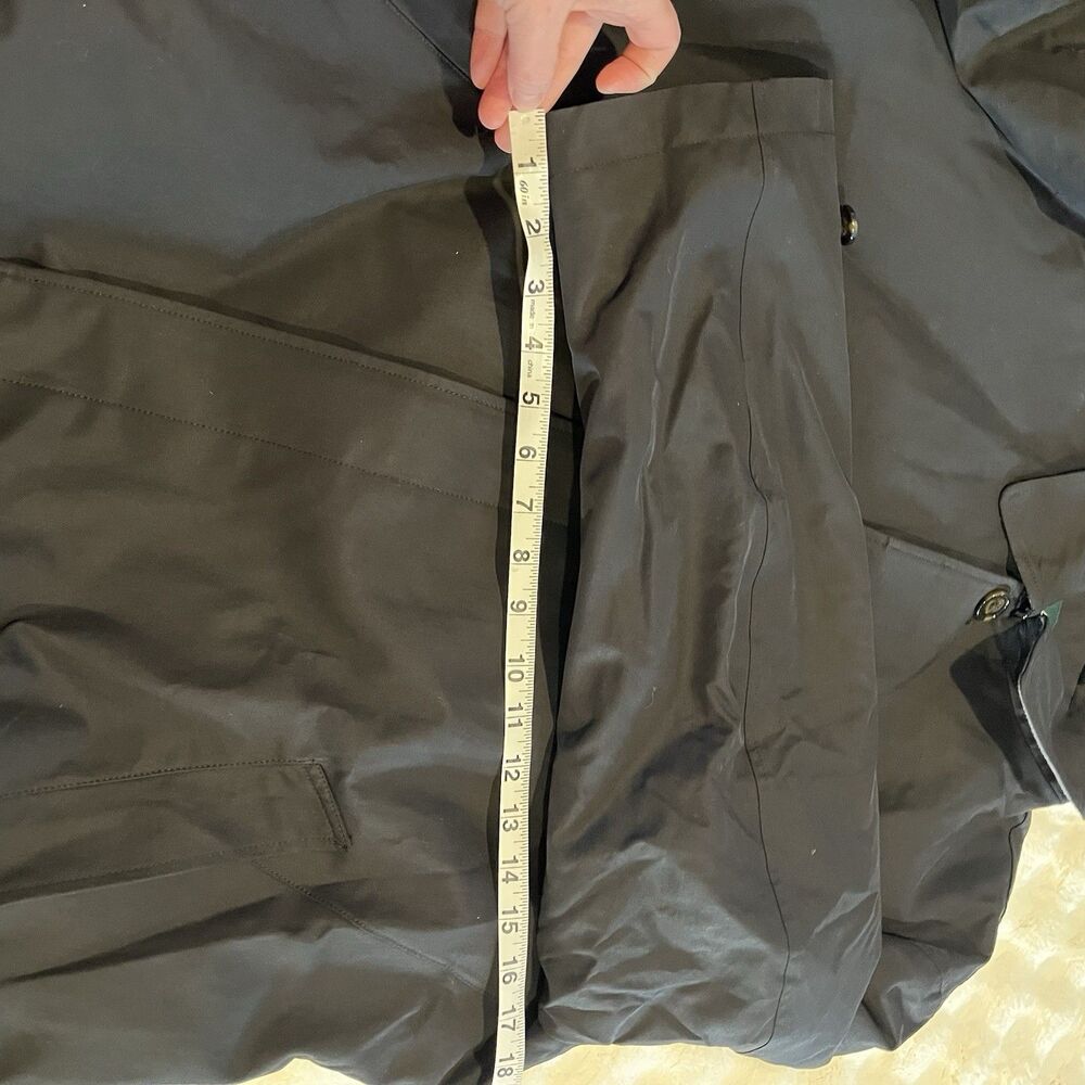Lauren Ralph Lauren Men’s Black Car Coat Plaid Lined Button Front Jacket 44R - Picture 10 of 16